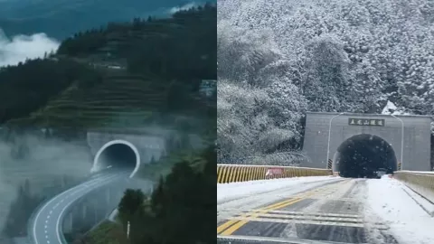 甘肃五龙山隧道